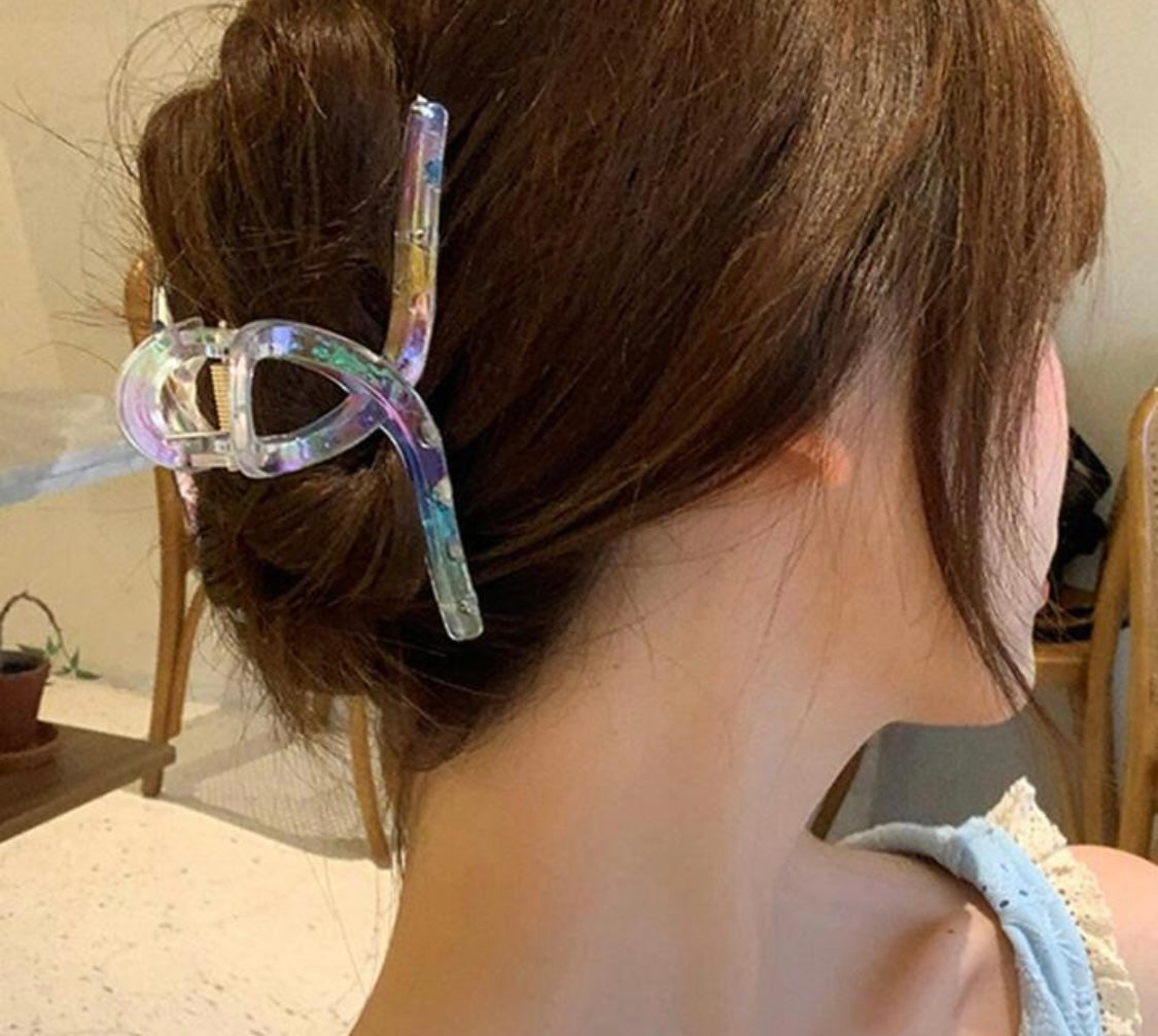 See Through hair-clip- large