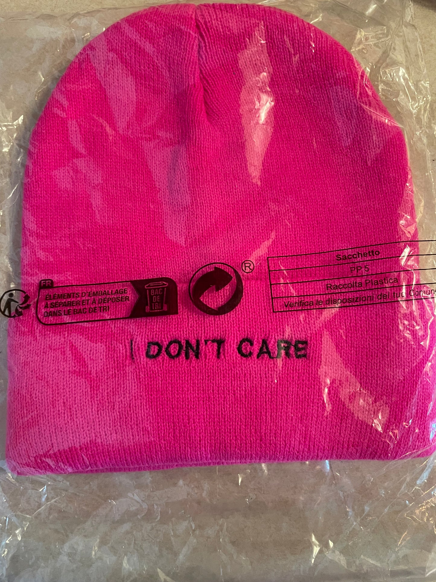 I don’t care Pink Hat